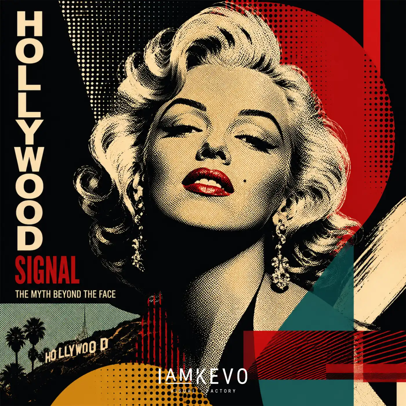 Hollywood Signal artwork from the DOT ERA Graphic Icons series