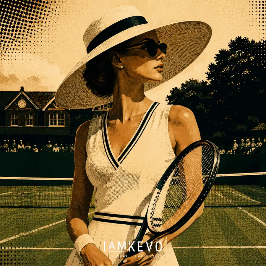 DE-SM-0002 Grass Court Elegance Dot Era Sport Motion