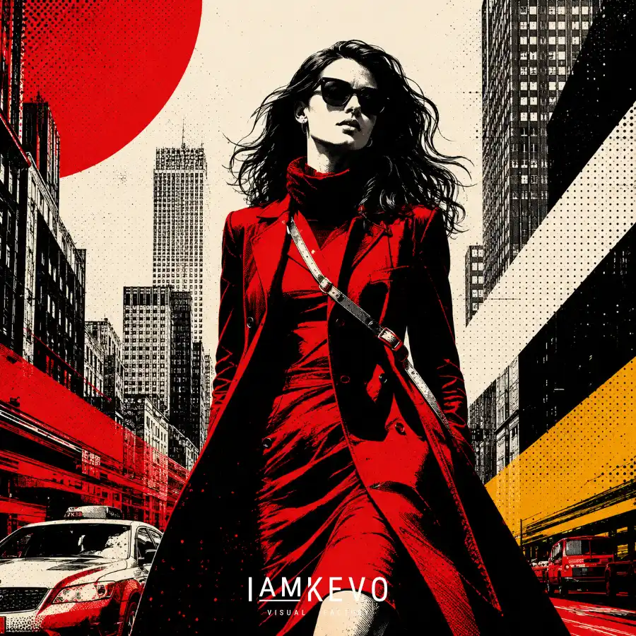 DE-UM-0005 Red Avenue Command Dot Era Urban Motion