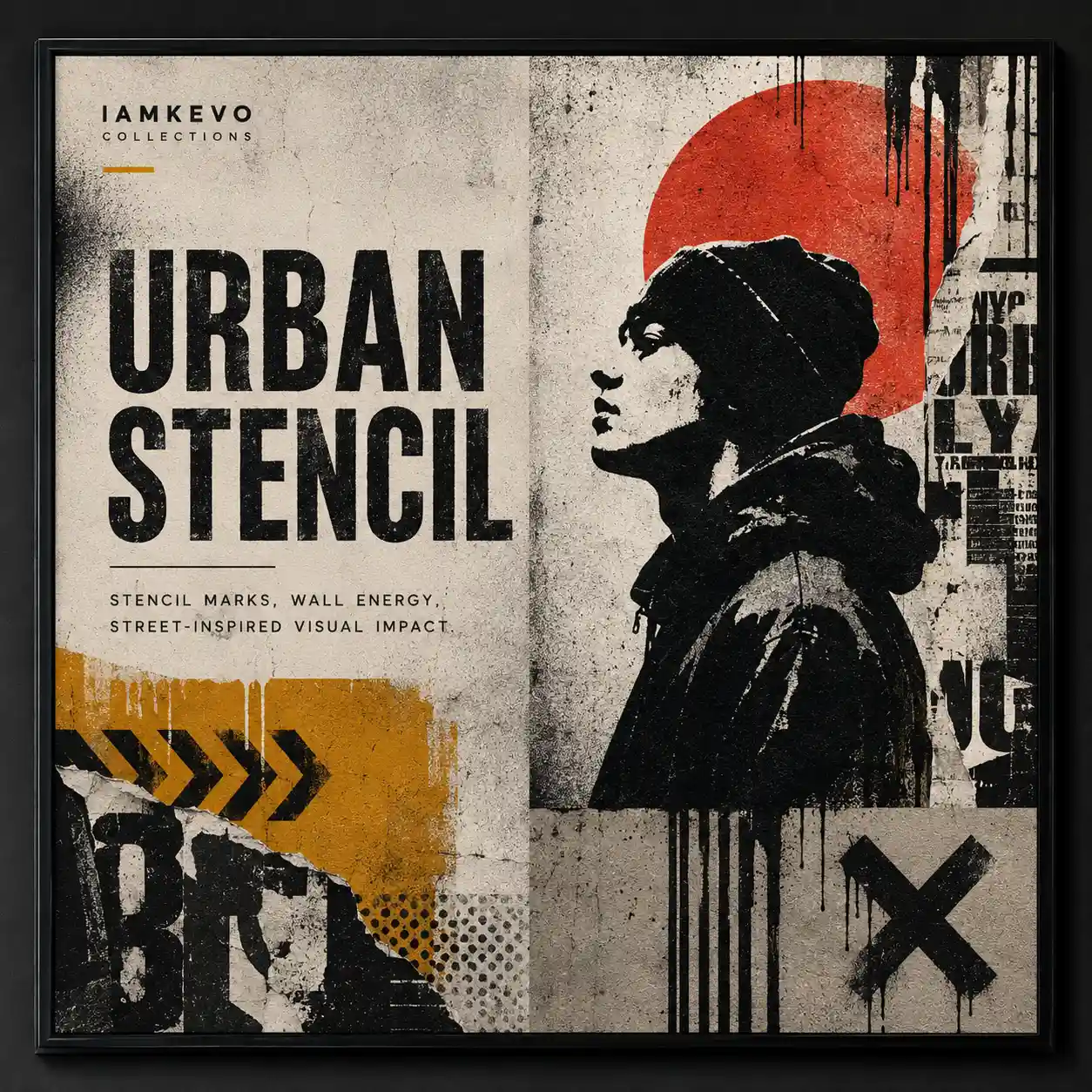 Urban Stencil collection preview with street-inspired digital art texture